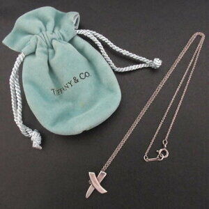 Tiffany Co Paloma Picasso Kiss Crossbody Necklace SV silver Luxs